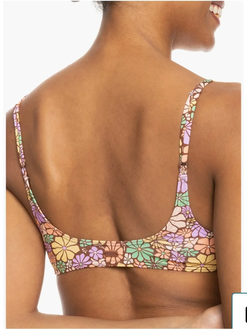 NWT ROXY All About Sol Bralette Bikini Top XL